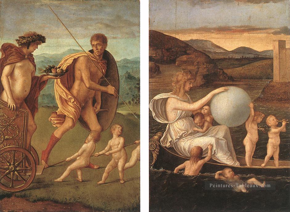 Quatre allégories 1 Renaissance Giovanni Bellini Peintures à l'huile